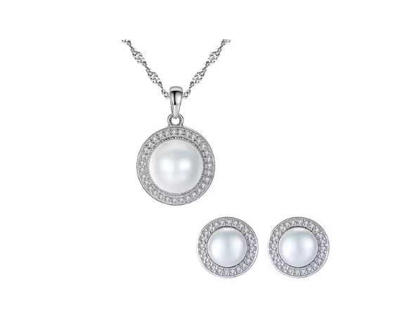 Zirconia Claw Necklace Set ©